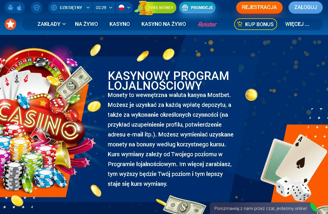 Program lojalnościowy w Mostbet Casino